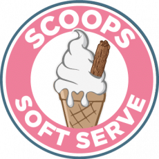 Scoops Soft Serve logo