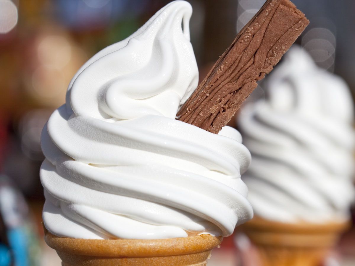 Scoops Soft Serve ice cream van at a sunny Perth event