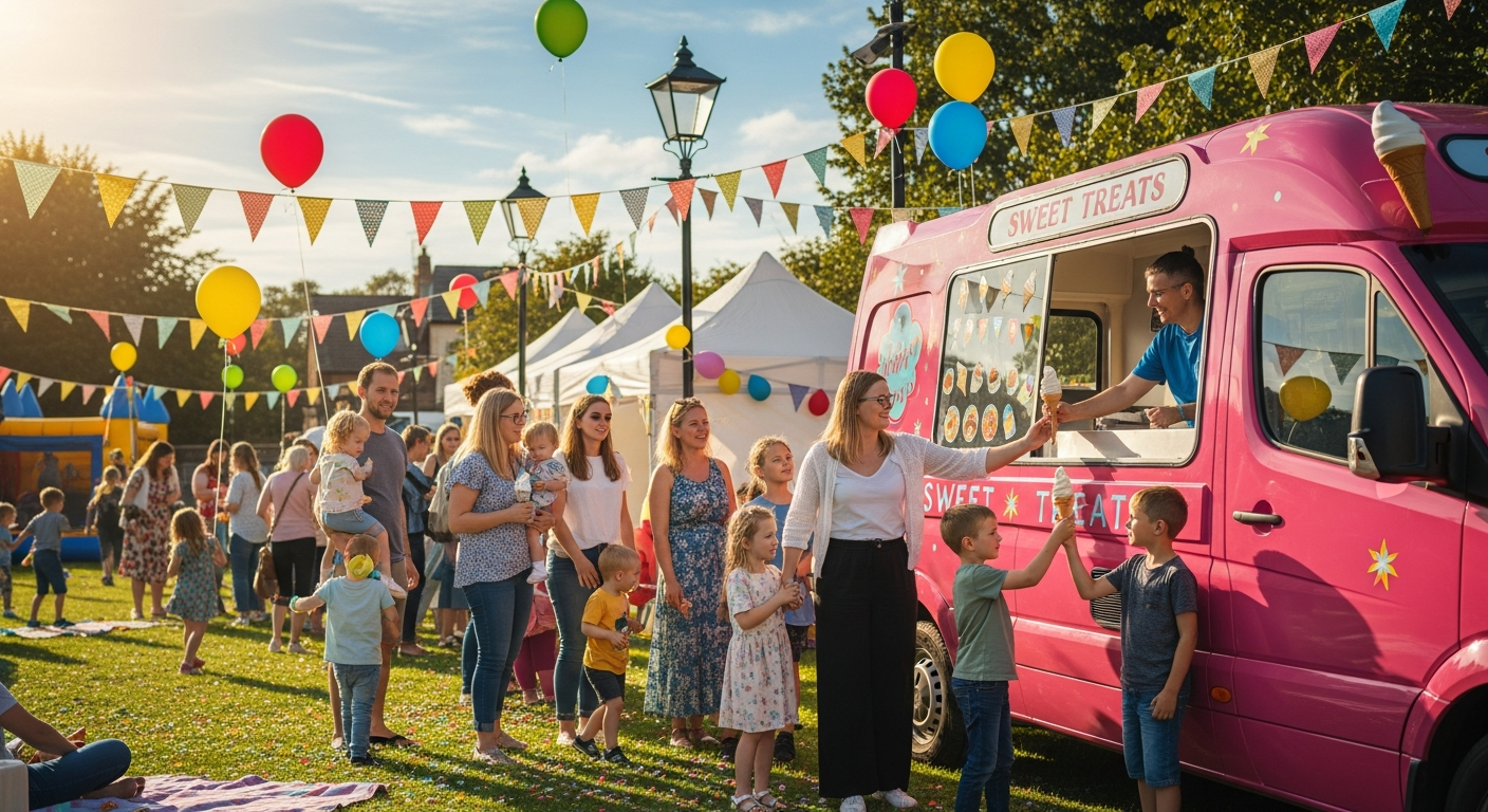 Ice cream van at a special occasion in Perth